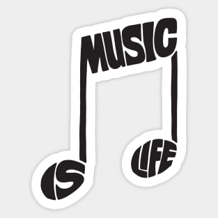 Music is life Sticker